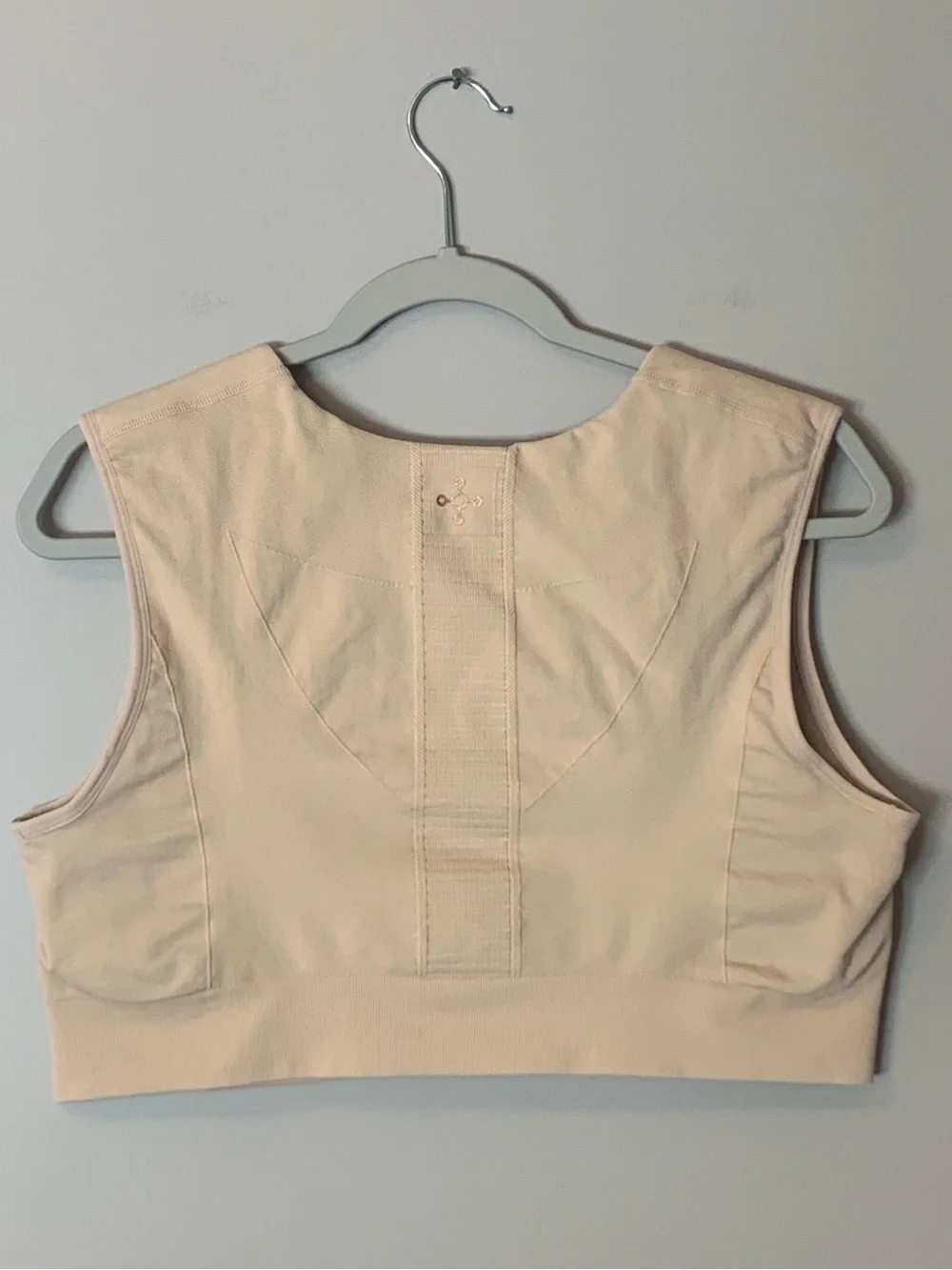 Tommie Copper Back Support Sports Bra Wide Straps Nude Beige Tan 3XL